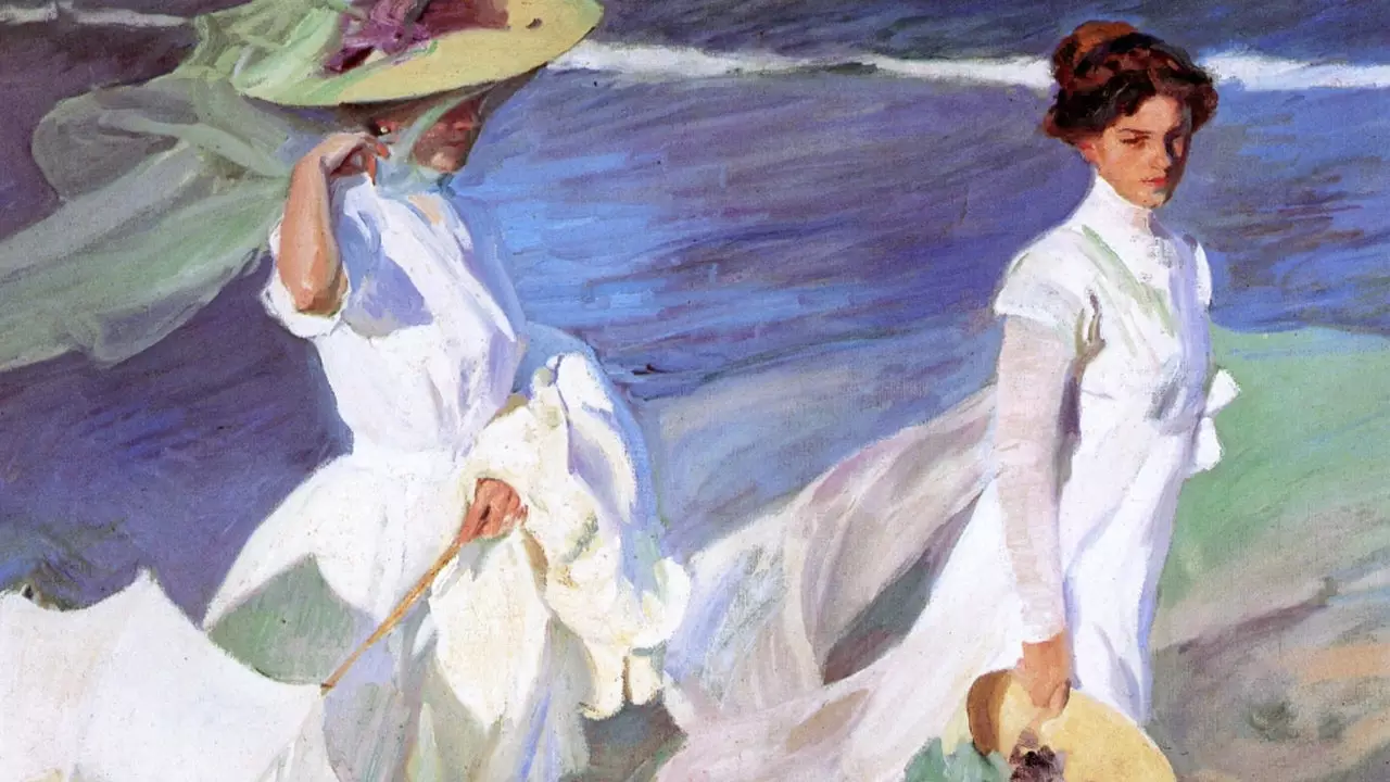 Perjalanan ke lukisan: 'Walk by the sea', oleh Joaquín Sorolla