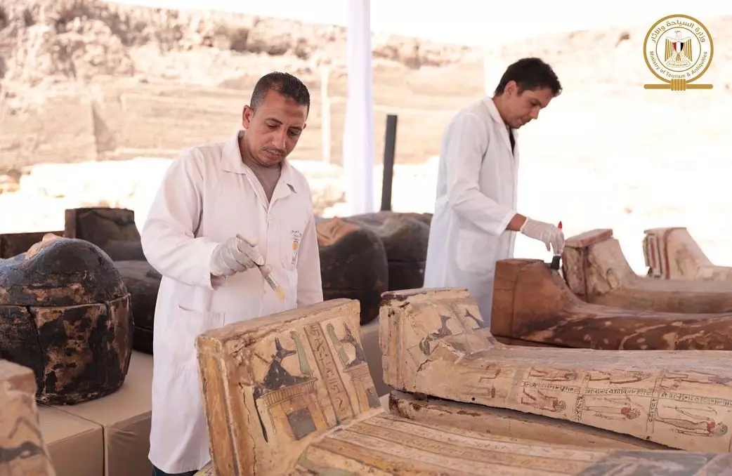 Nekropolis Saqqara di selatan Kairo.