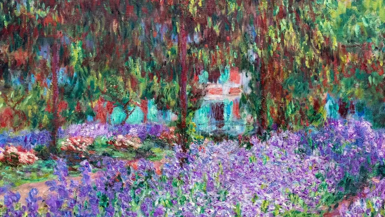 Rees op e Bild: 'The Artist's Garden at Giverny', vum Claude Monet