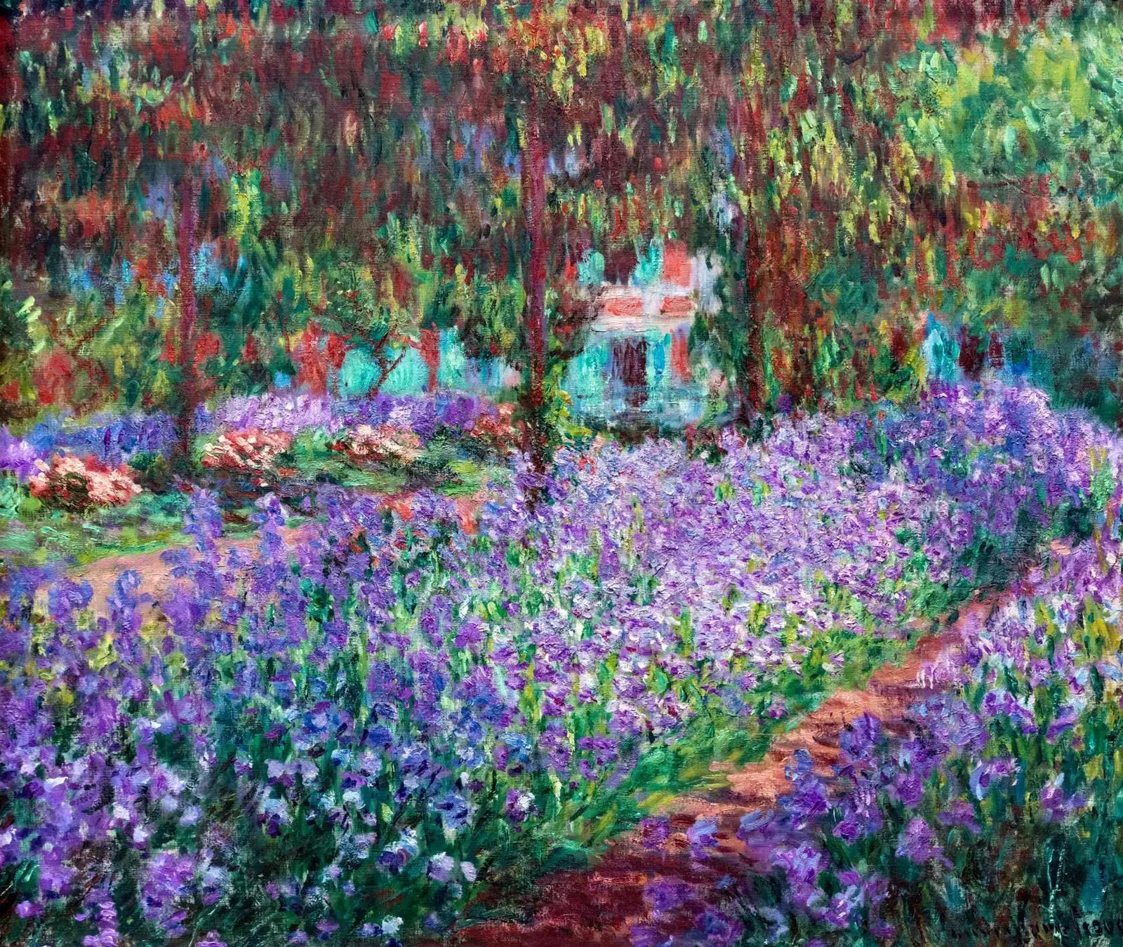 'The Artist's Garden at Giverny' Claude Monet