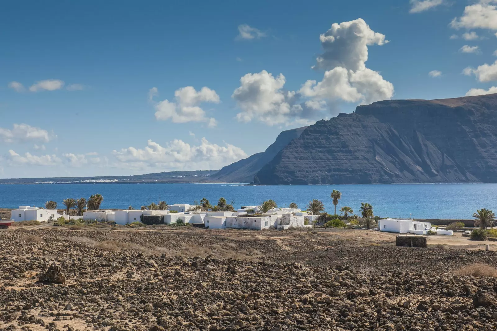 Casas de Pedro Barba one of the two idyllic villages of La Graciosa.