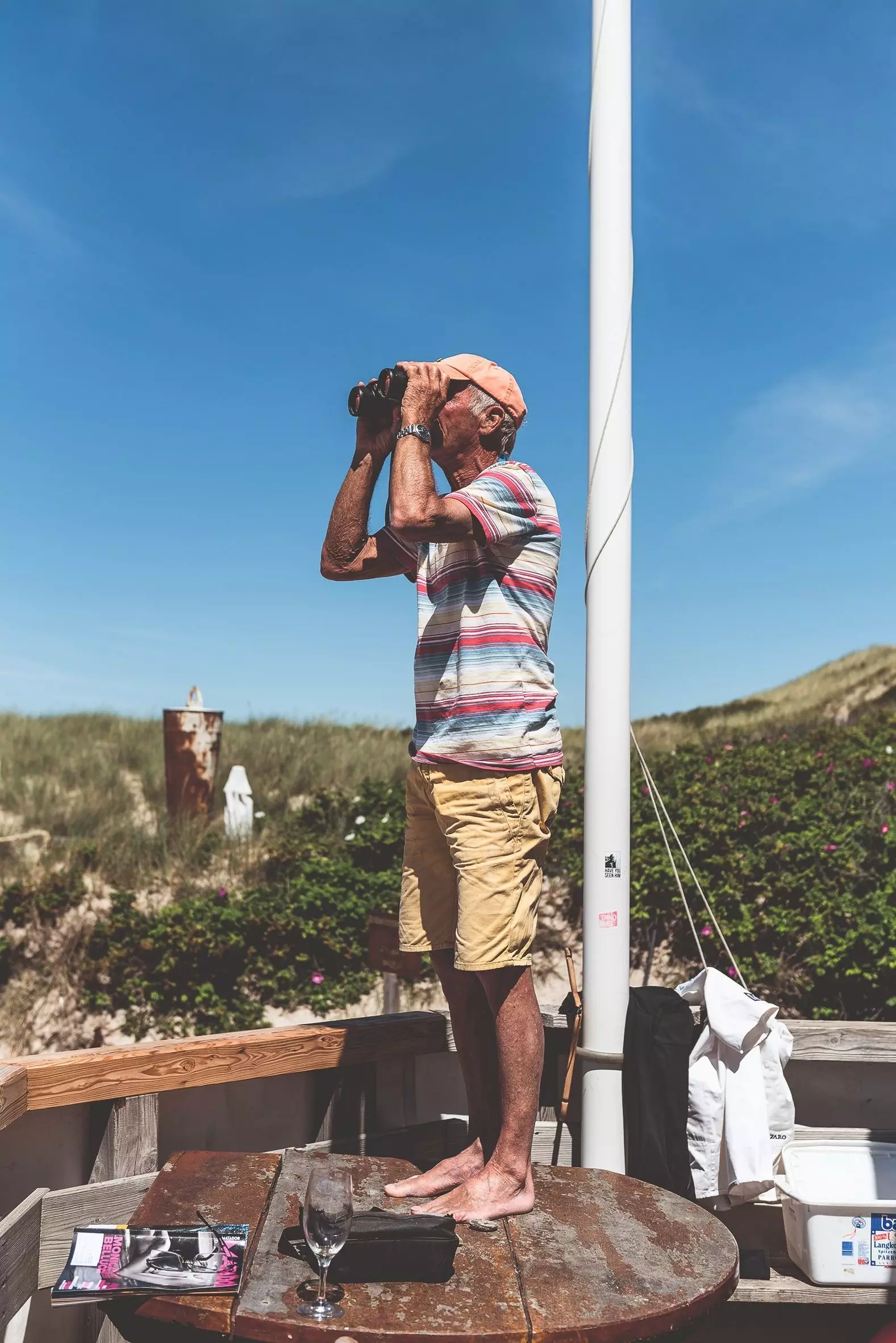 Dieter Behrens local surf legend and founder of the Buhne 16