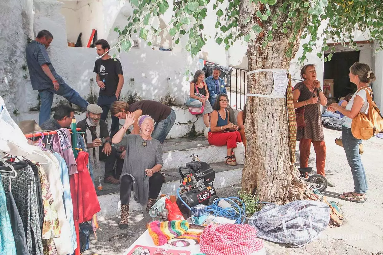 Plaza de la Candelaria στο Atalbeitar κατά τη διάρκεια της αγοράς