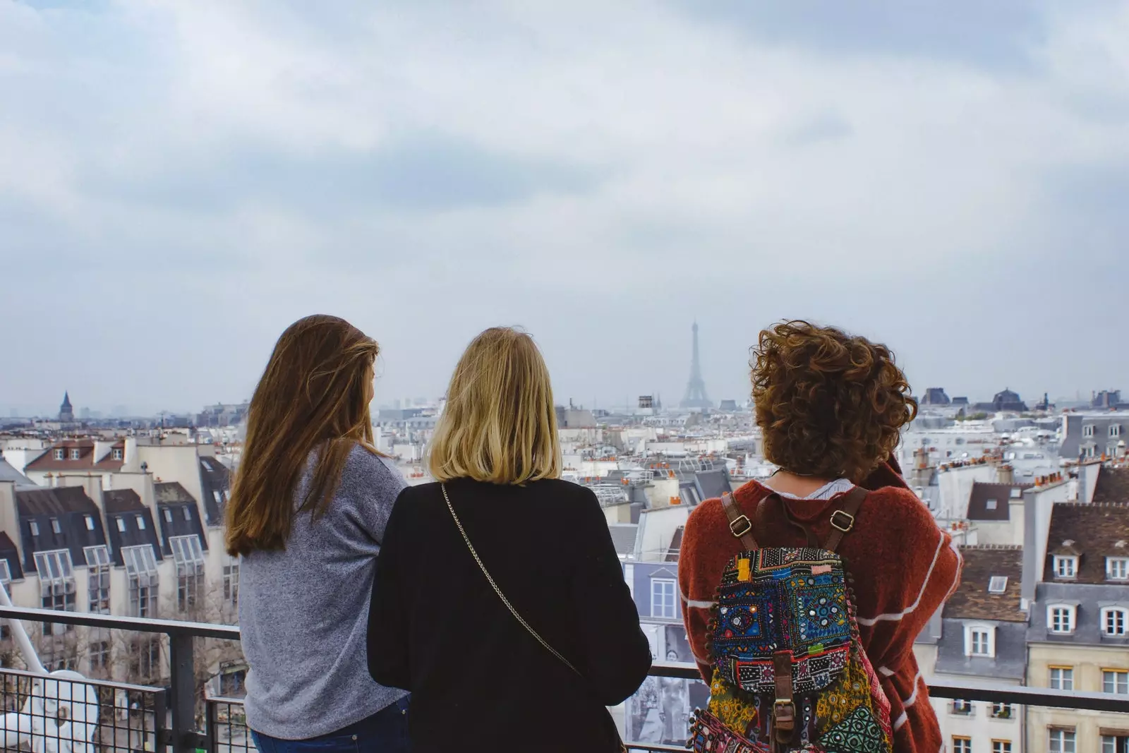 Three girlfriends in Paris France