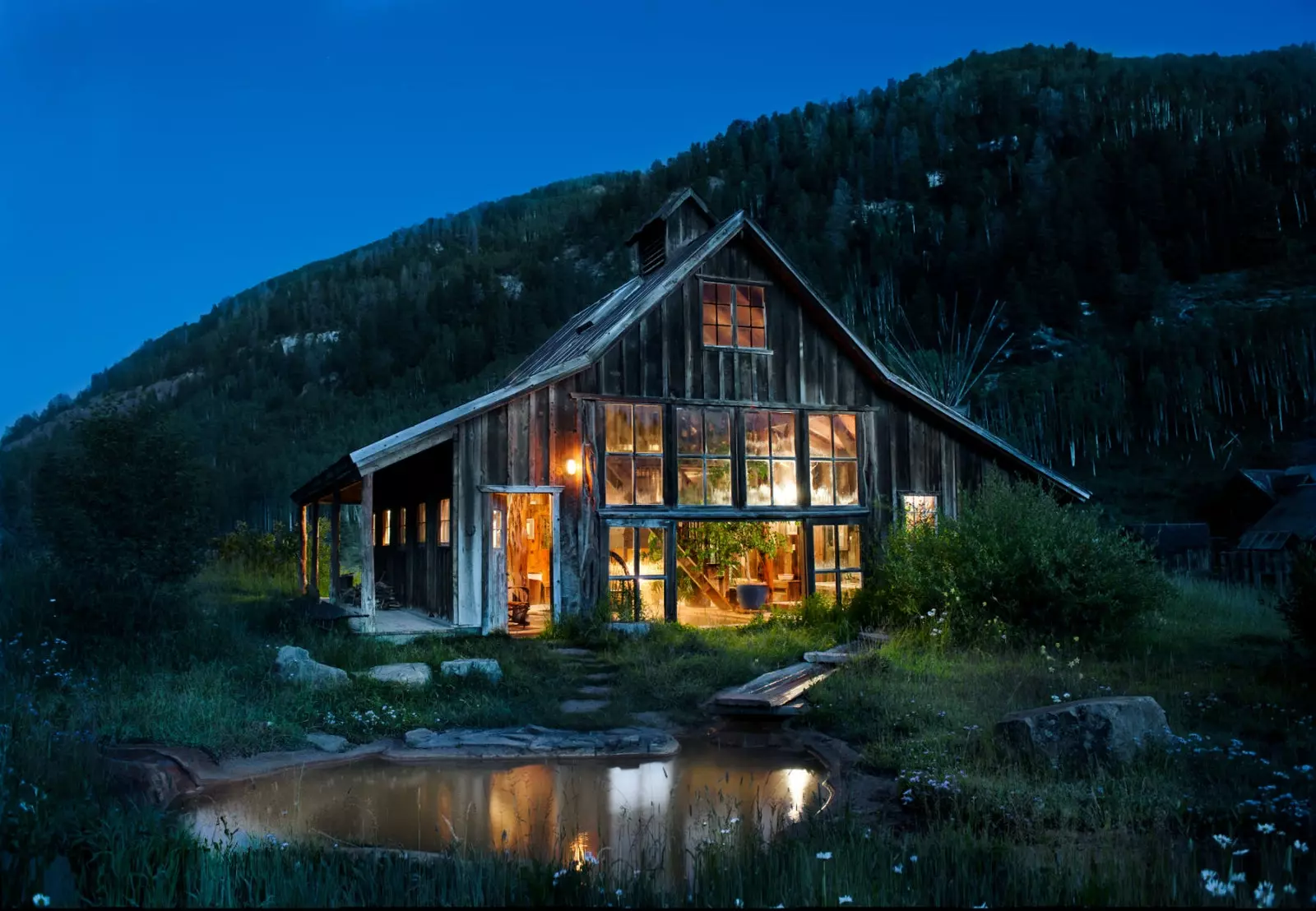 La casa de banys de Dunton Hot Spring.