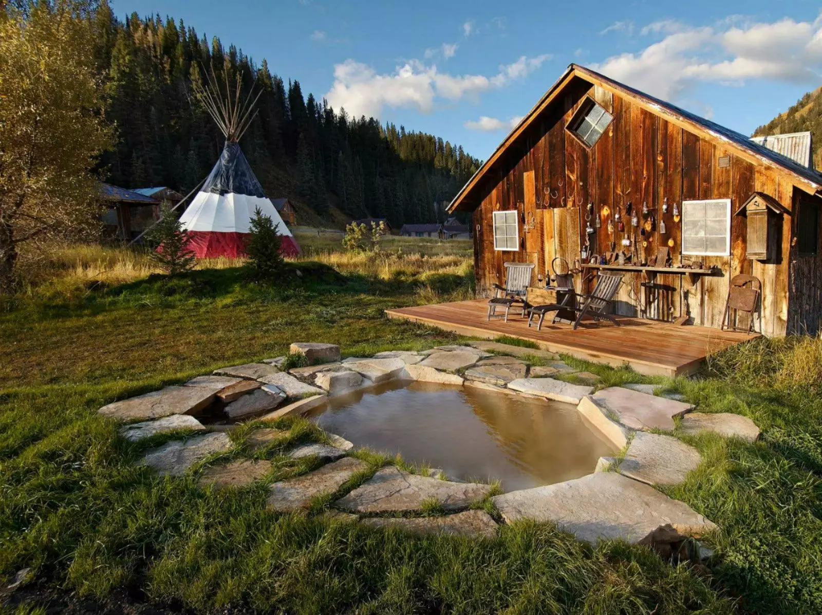 Cabanes de Dunton Hot Springs.