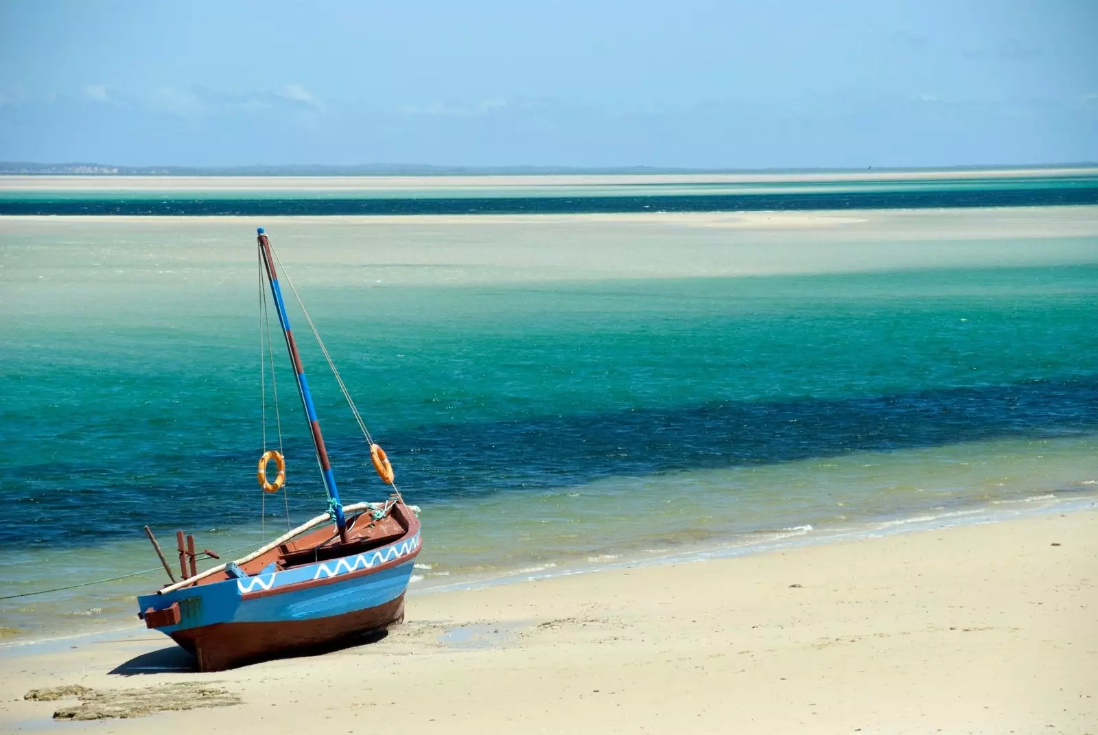 En udkant på kysten af det sydlige Mozambique