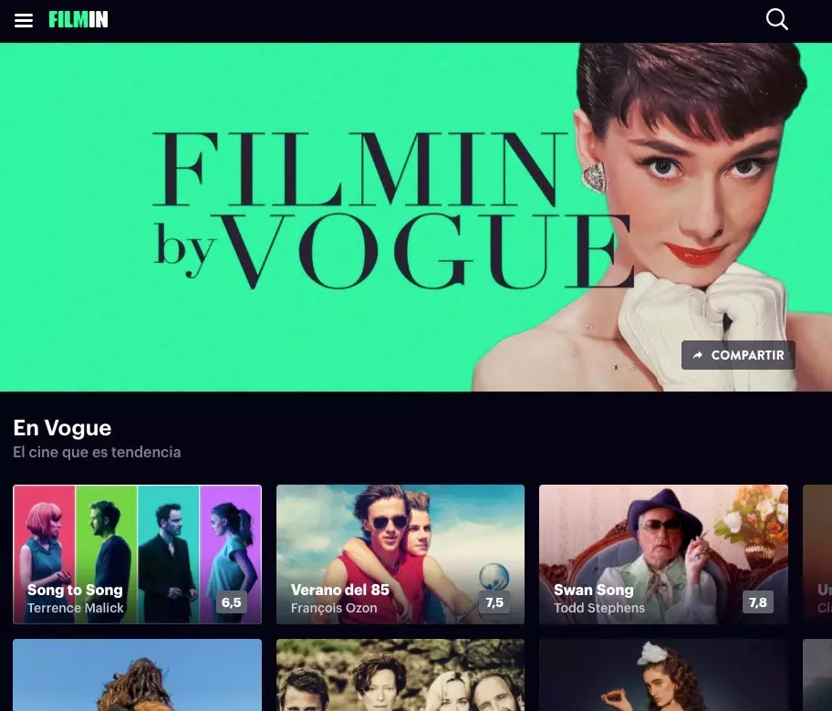 „Filmin by Vogue” un canal de filme și seriale selectate de echipa Vogue Spania