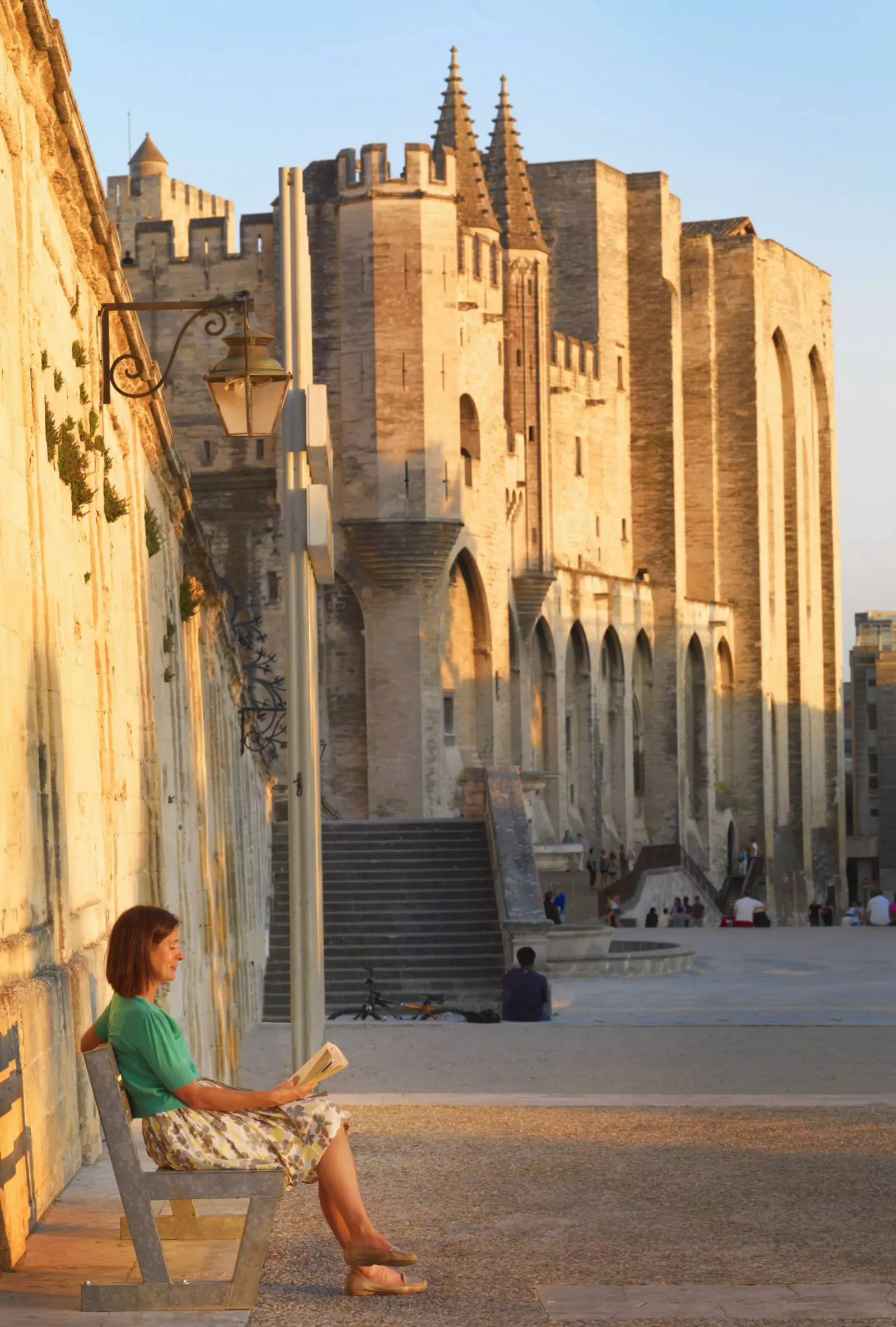 The Palace of the Popes in Avignon.