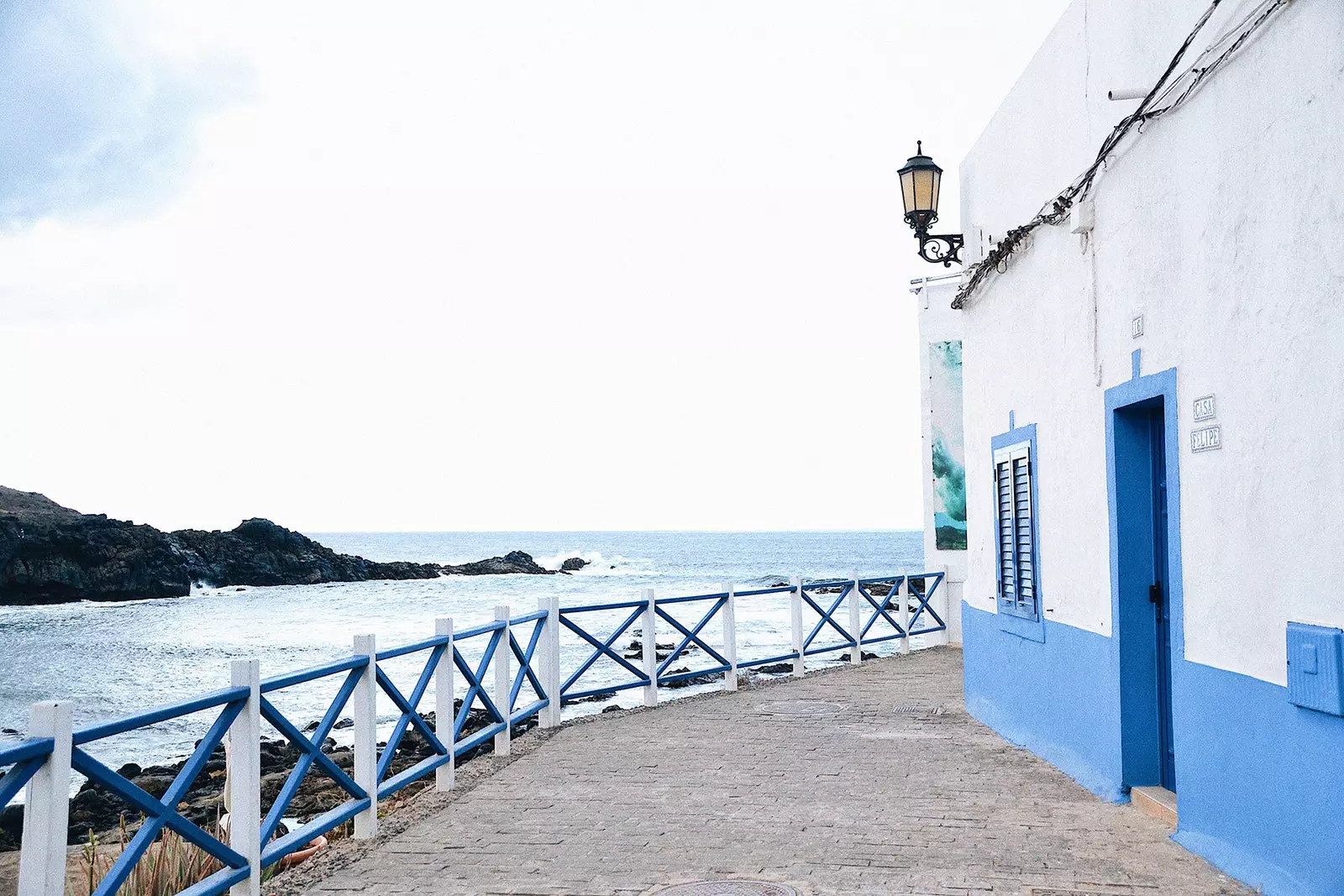 One of the corners of the town of El Cotillo