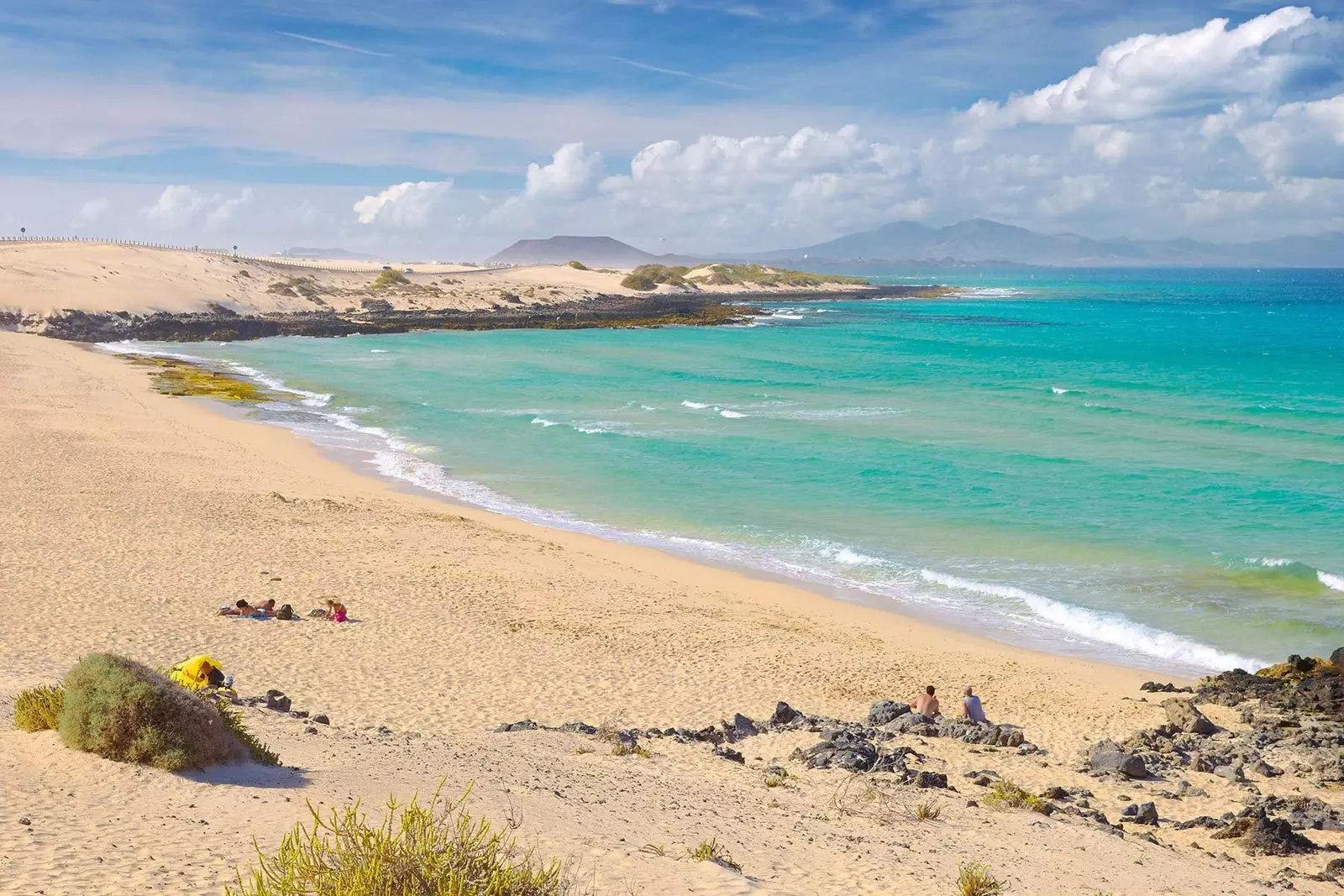 Prírodný park Corralejo na ostrove Fuerteventura