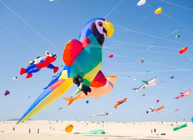 And the sky was filled with colors The International Kite Festival begins in Fuerteventura