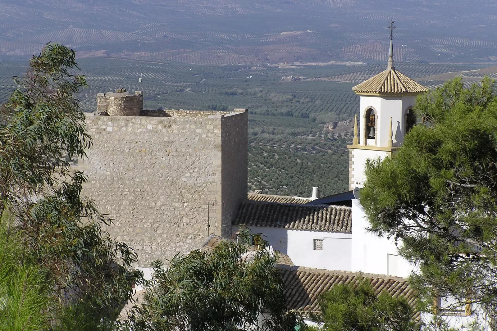 Castle and church of Jimena