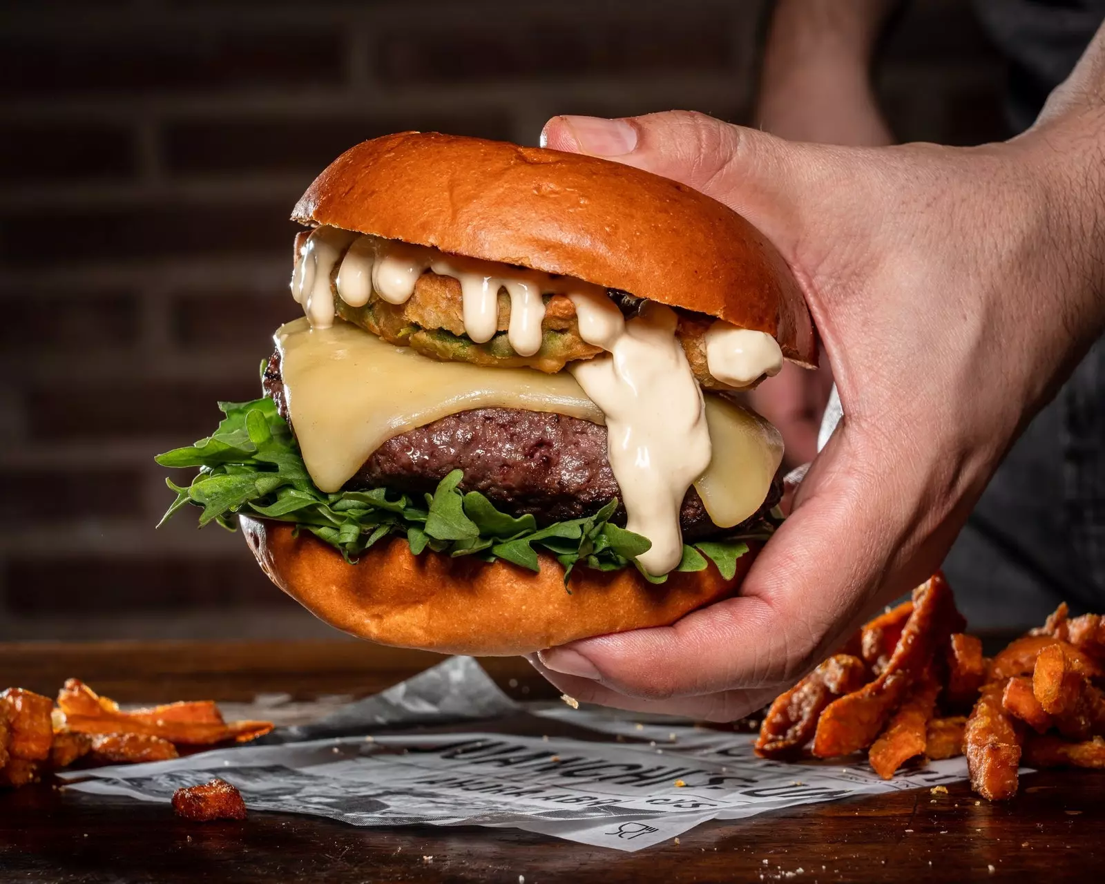 Juanchi's Burger vu Brooklyn op Madrid mat vill Goût