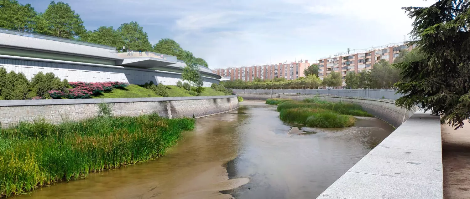 Render darbų rezultatas Madrid Río