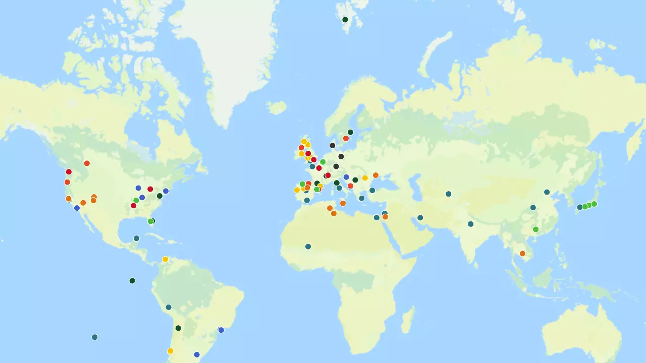 The atlas of the most 'geeky' places in the world