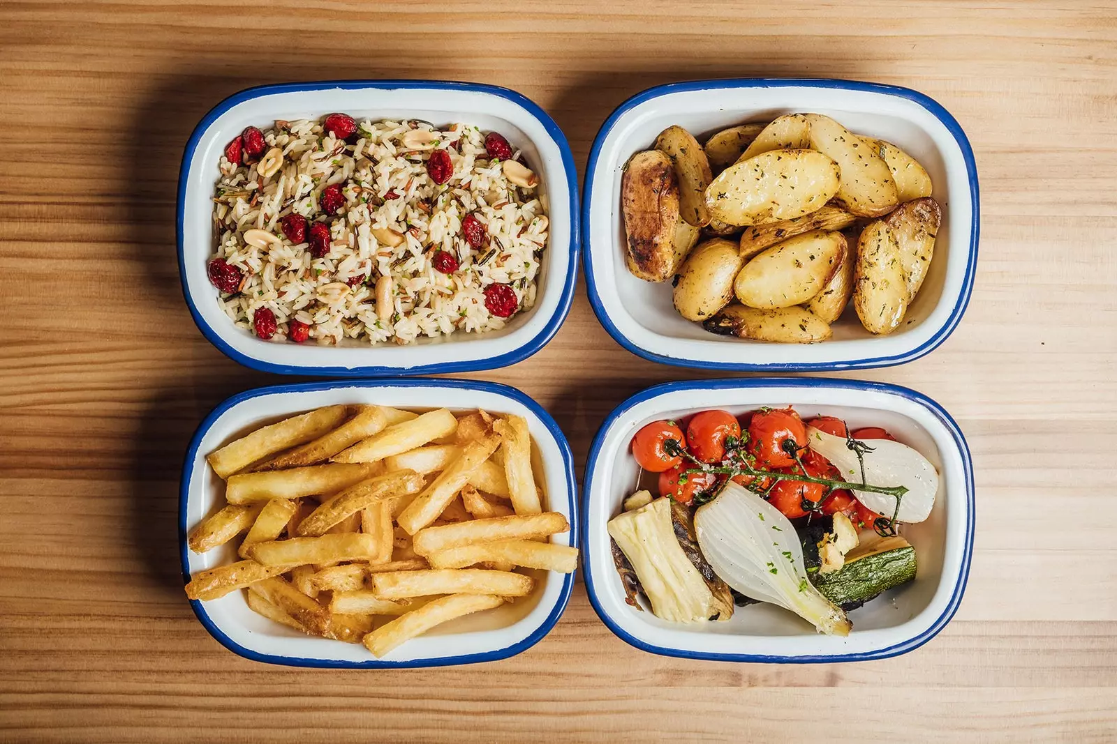 pommes de terre frites et rôties