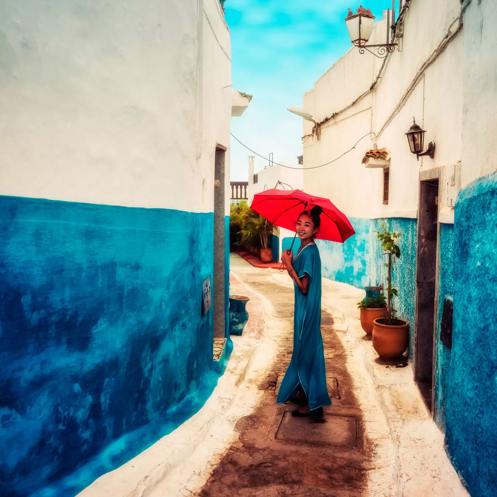 Das Berberviertel von Tanger erinnert uns an Chaouen