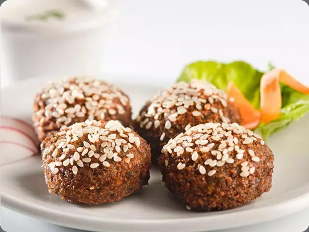 Tasty homemade vegetable croquettes...doesn't love the falafel from