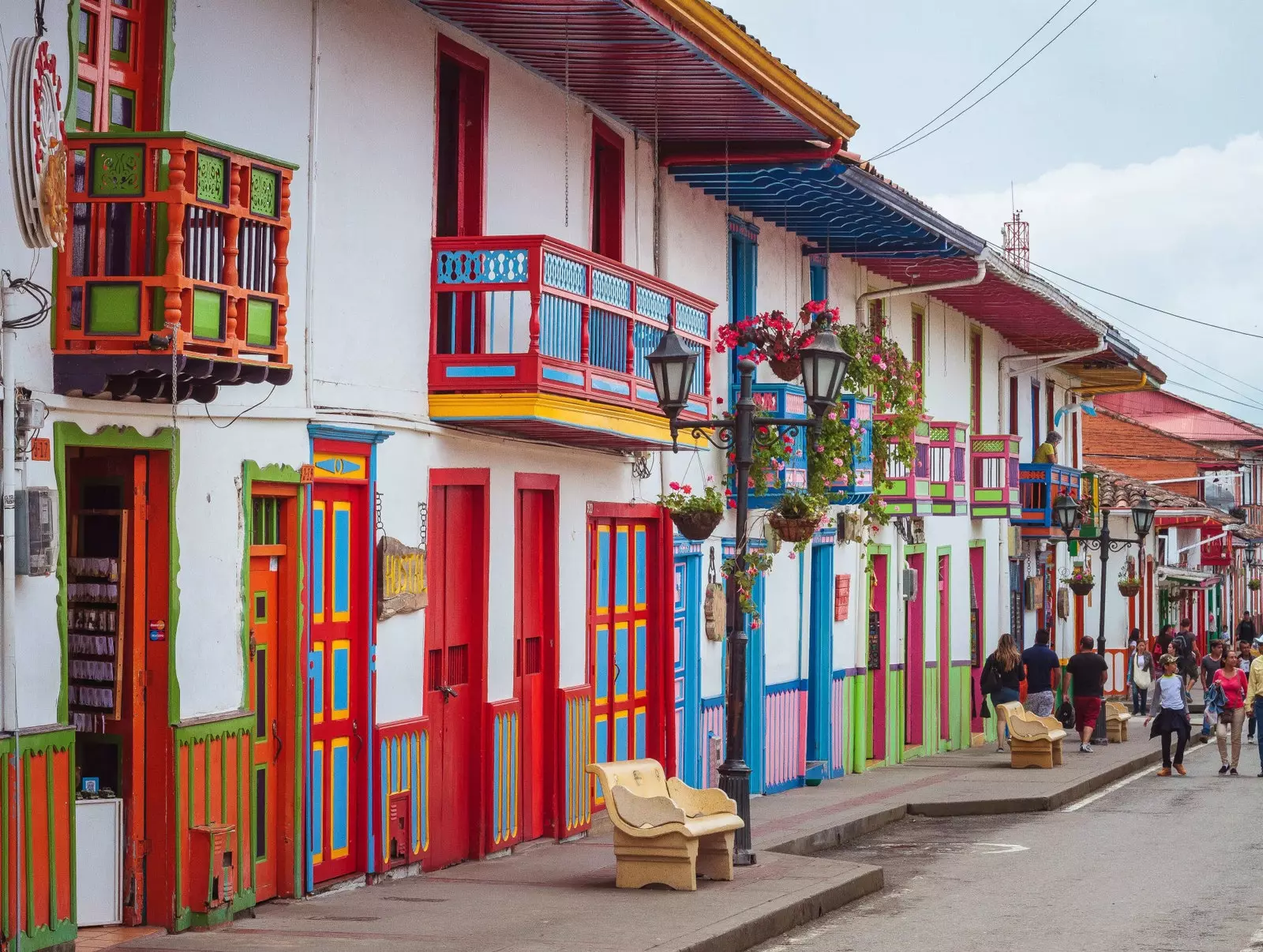 Salento combina casas coloniais e tons exuberantes