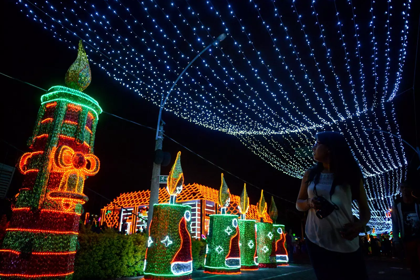 Christmas lighting in Medellin