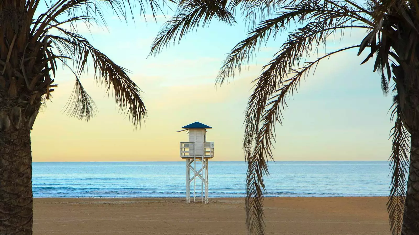 Sólsetur í Gandia Valencia