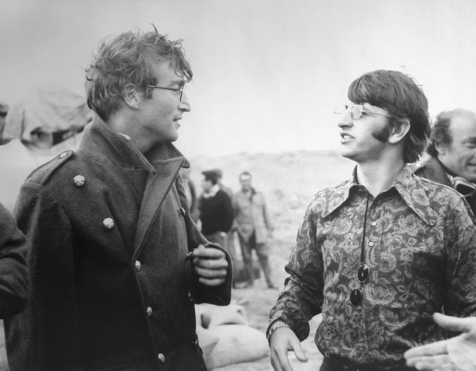 Ringo Starr și John Lennon în Almeria