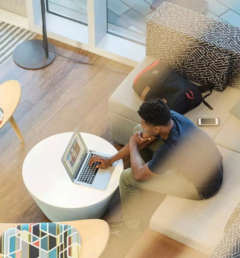 boy working on computer