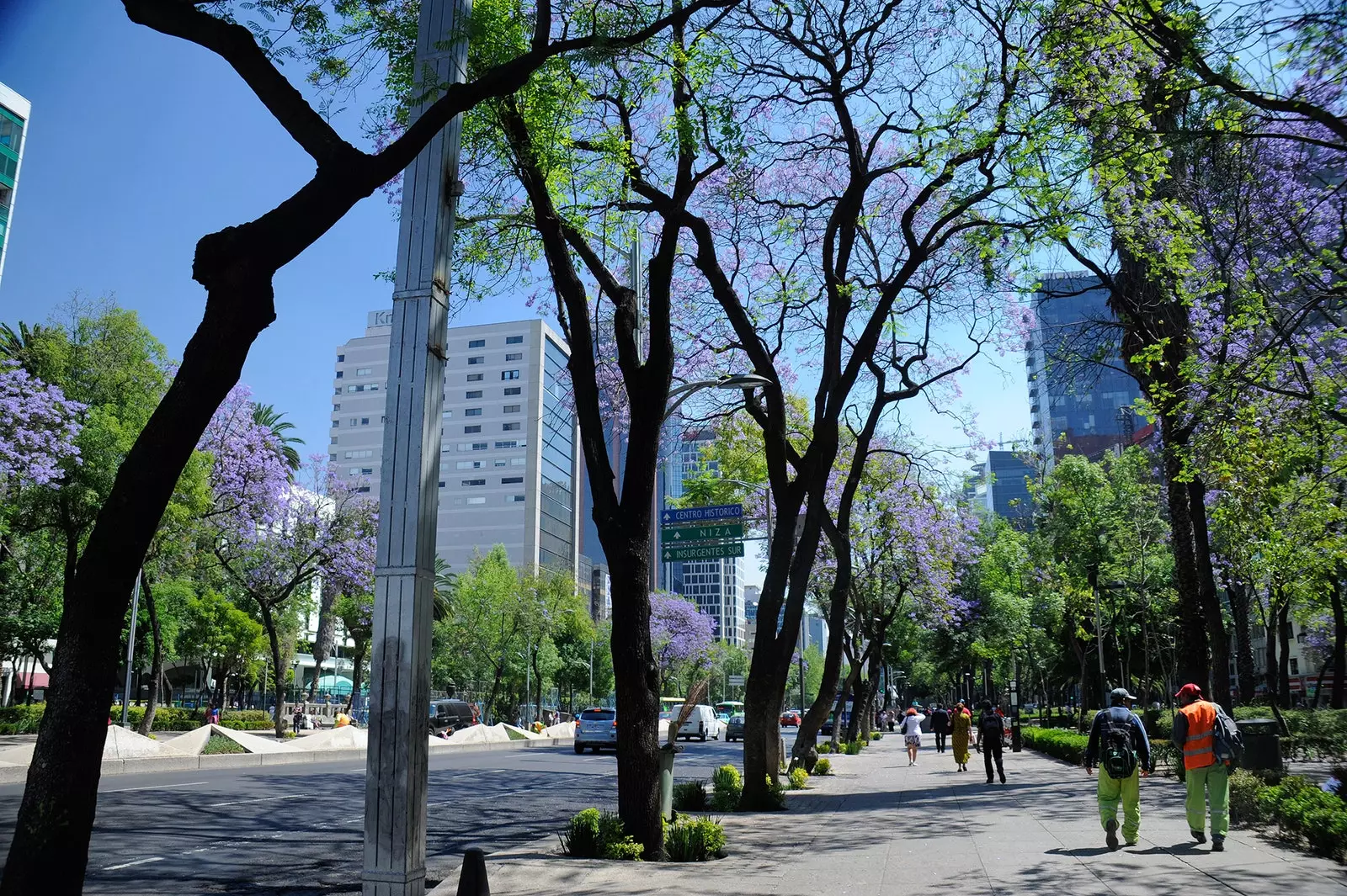 Paseo de la Reforma in Mexico-Stad