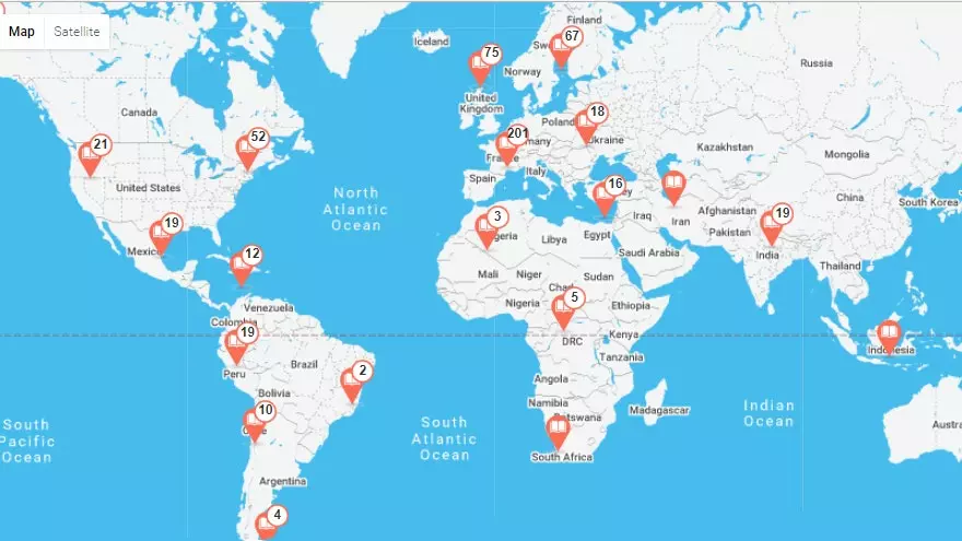 La carte pour faire le tour du monde à travers les livres