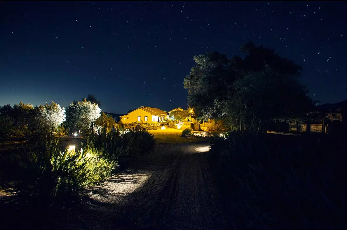 Céu estrelado sobre o restaurante Laja considerado um dos melhores da América do Sul.