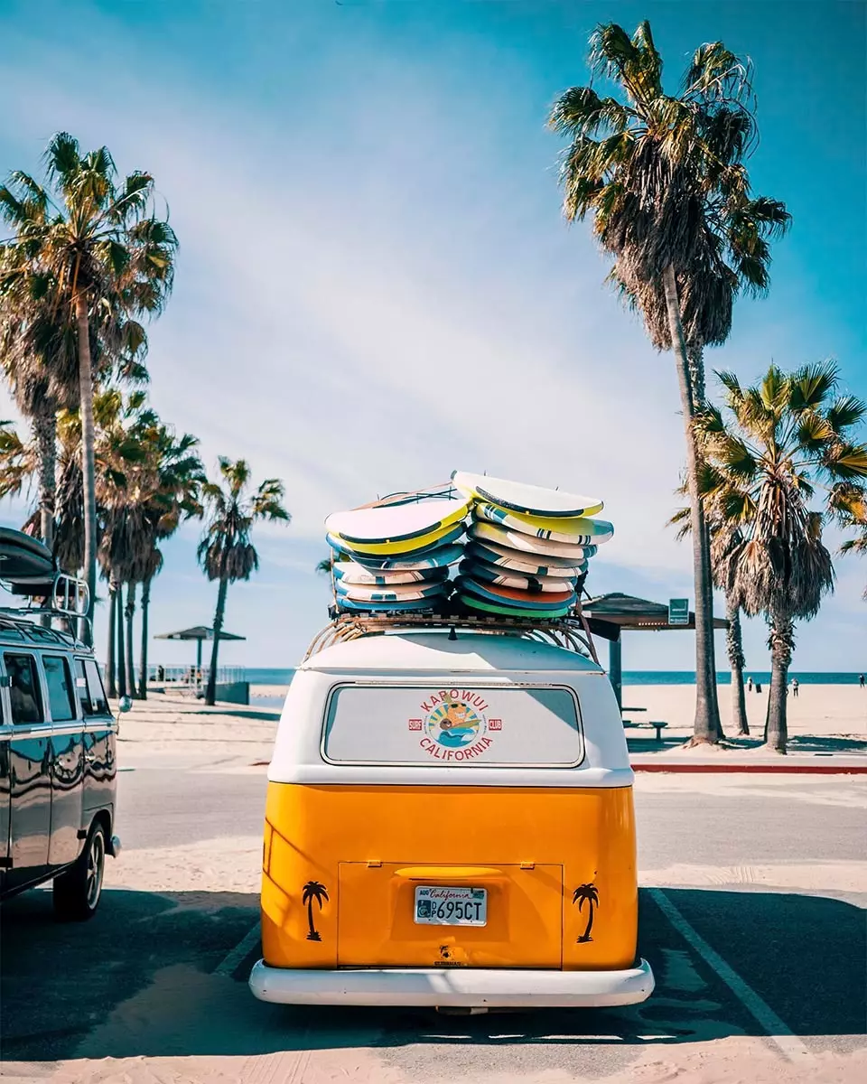 surfboard van