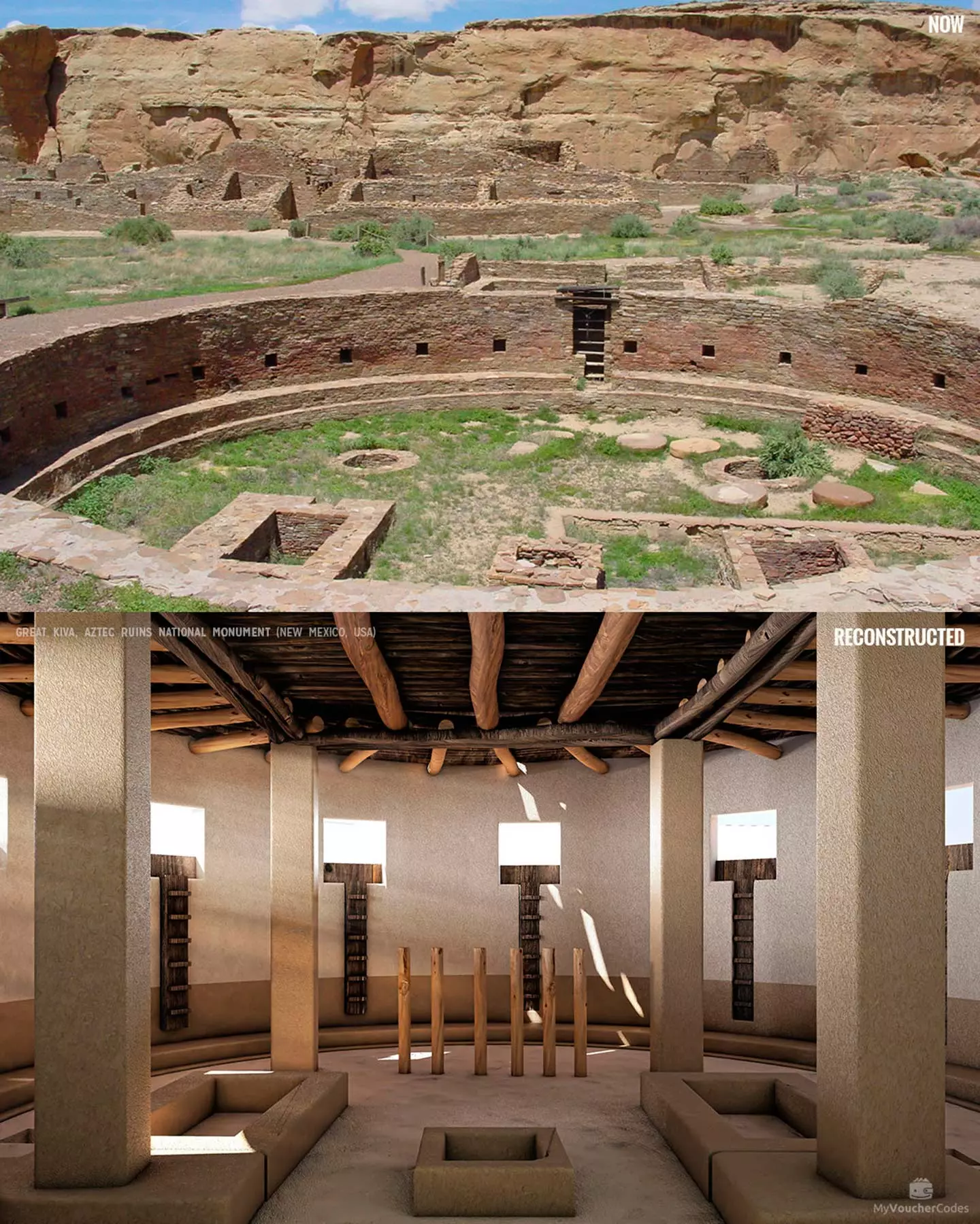 Great Kiva Aztec Ruins nasjonalmonument