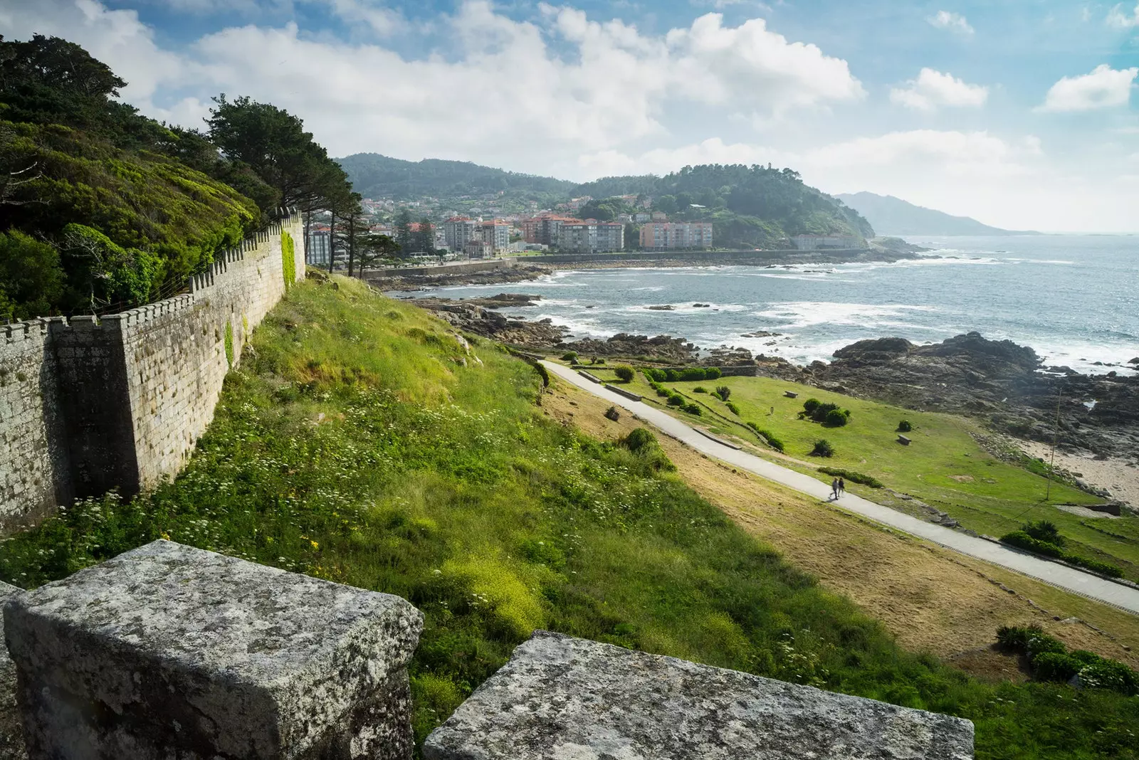 Nuo Baiona iki A Guarda balkonas virš Atlanto