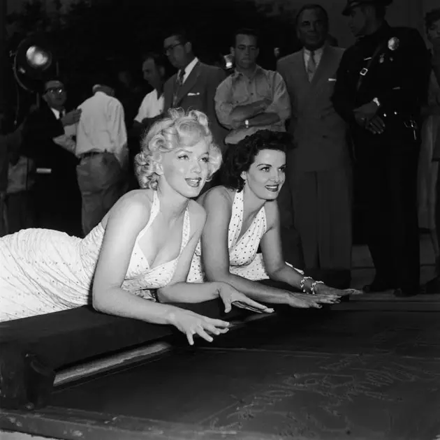 Fágann Marilyn Monroe a marc le Jane Russell