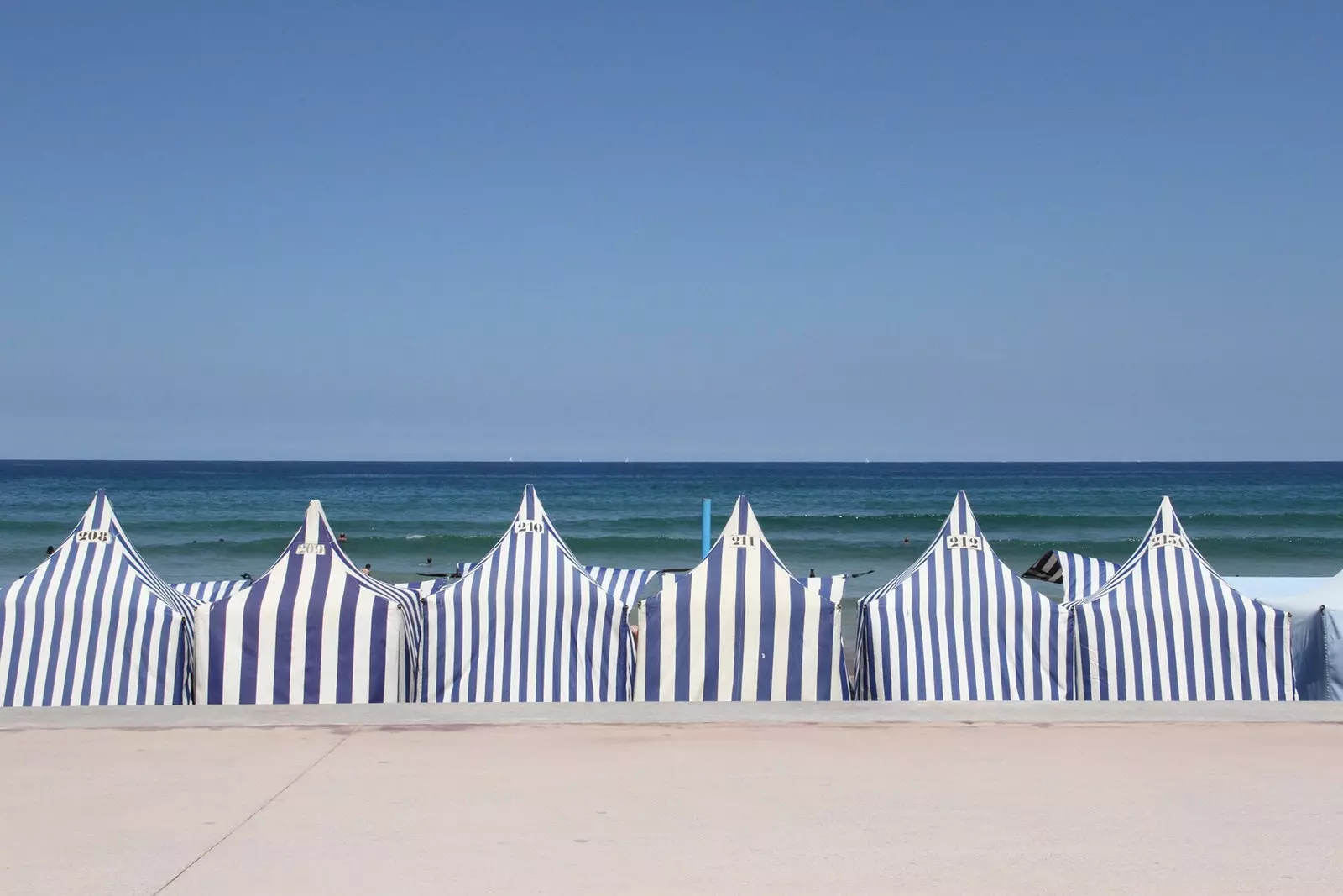 Kabine na plažah Zarautza