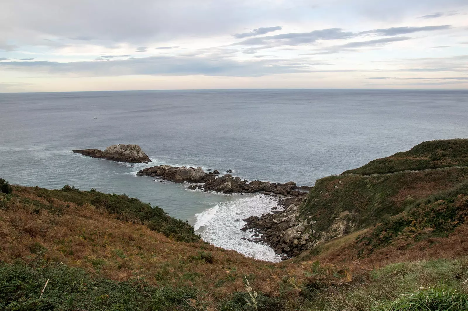 Zarautz'un tepesinden