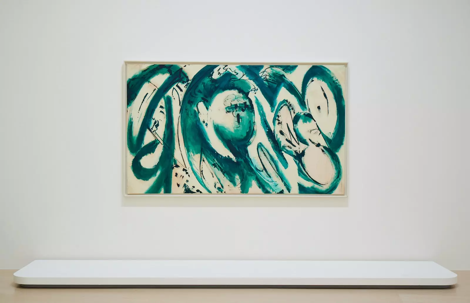 'Portrait in Green' 1966. Sýning 'Lee Krasner. Vivid color' í Guggenheim-safninu í Bilbao.