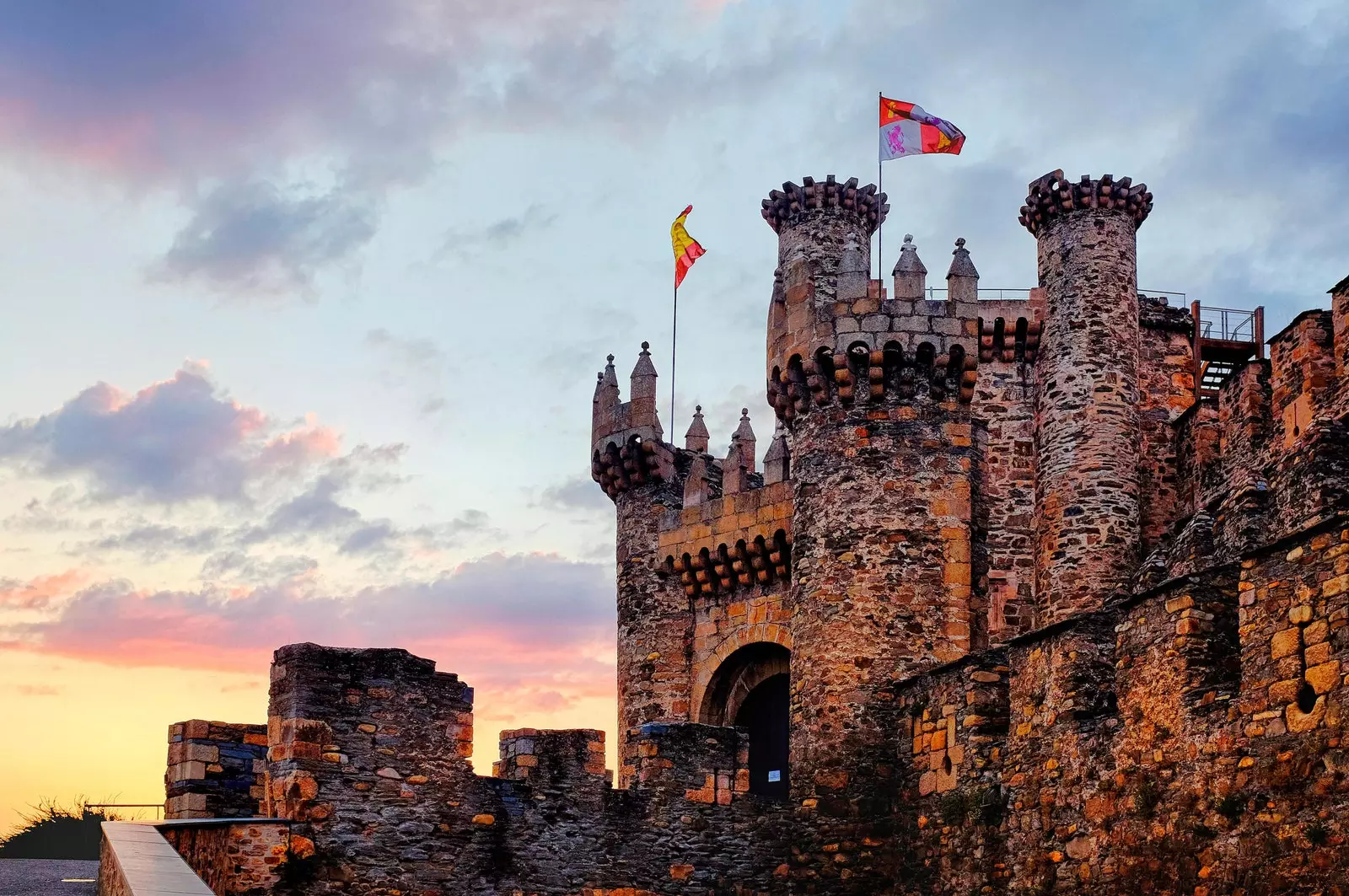 O castelo dos Templários em Ponferrada