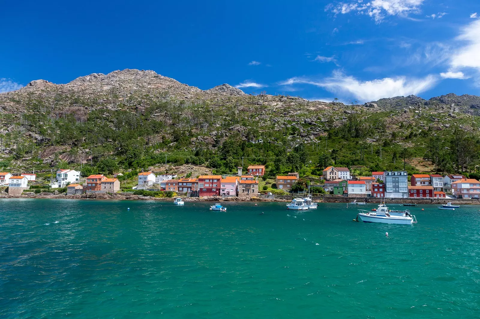 Isole Lobeiras e Monte Pindo a Carnota Costa da Morte Galizia.