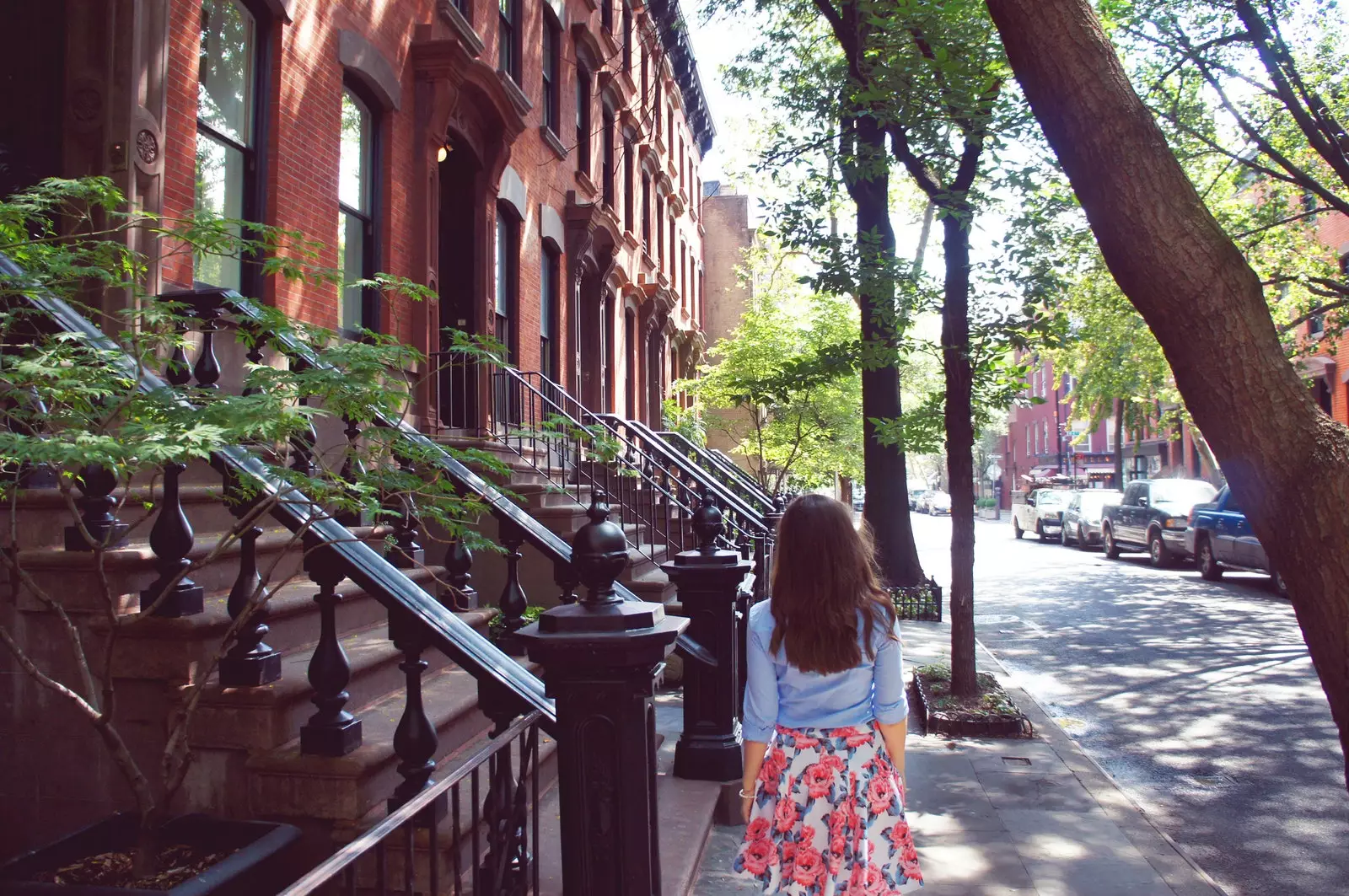 Noia a la primavera a Nova York