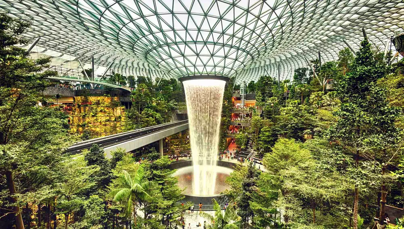 Rain Vortex Changi Waterfall