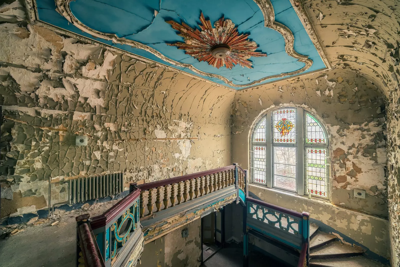 The roofs of an abandoned palace photography by Michael Schwan