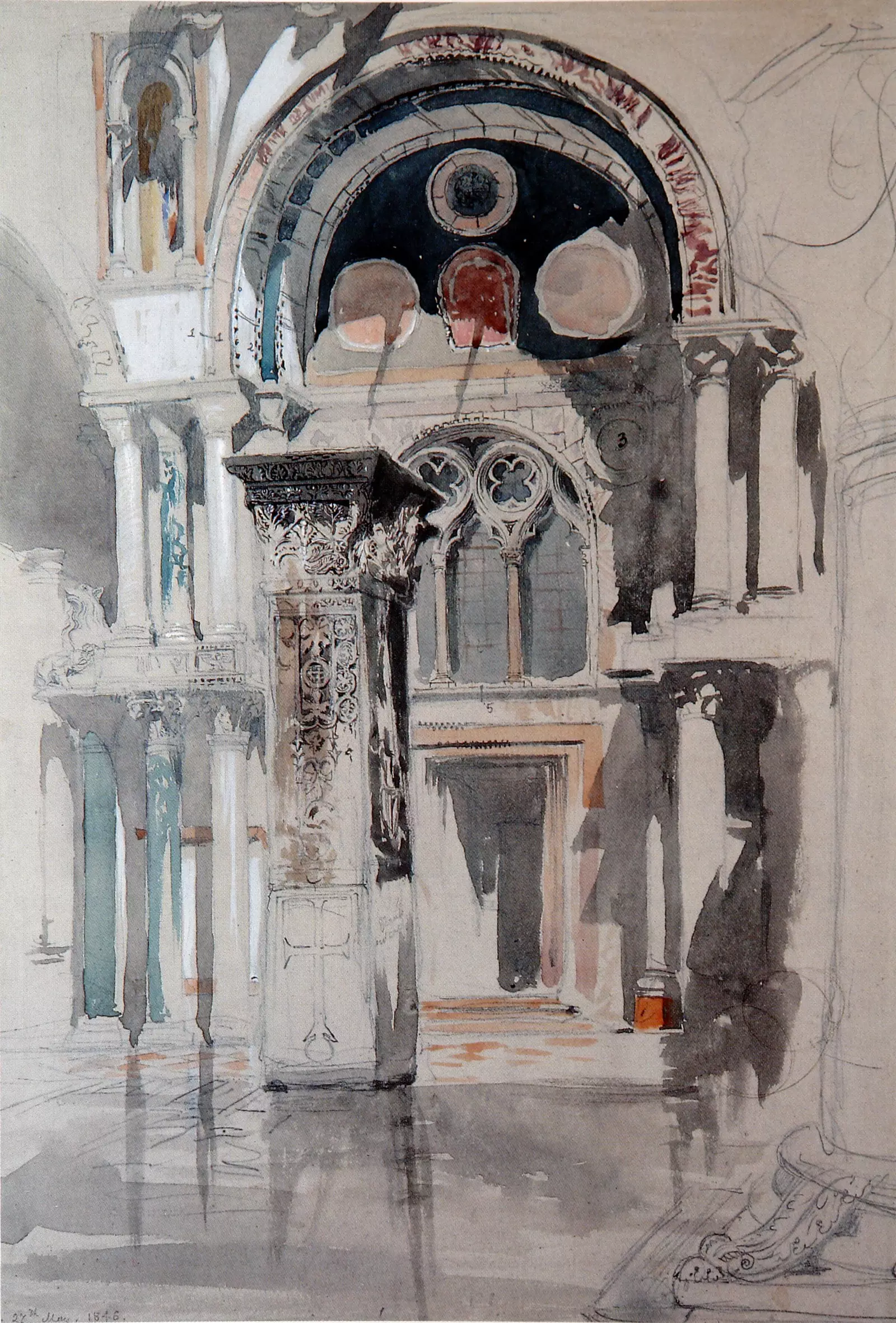 John Ruskin Teil von St Mark Venice