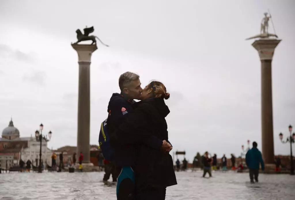 Fotografija snimljena 17. studenog 2019. u Veneciji