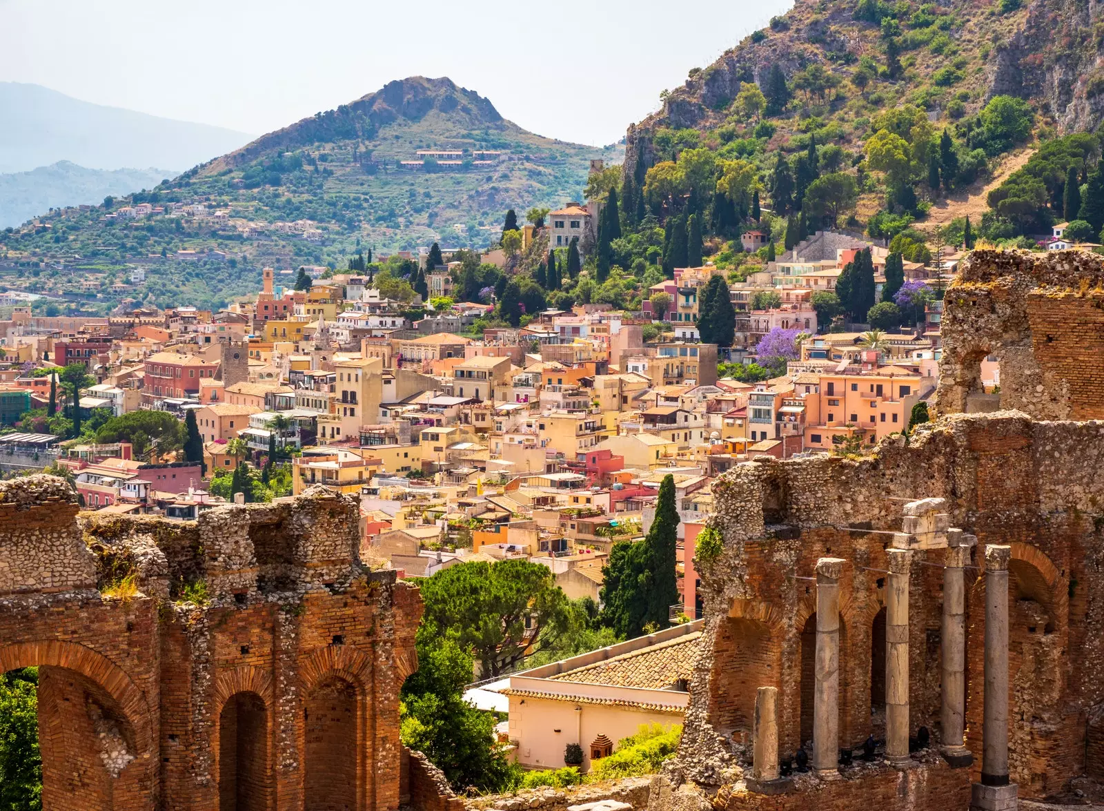 Taormina'daki antik Yunan amfitiyatrosu