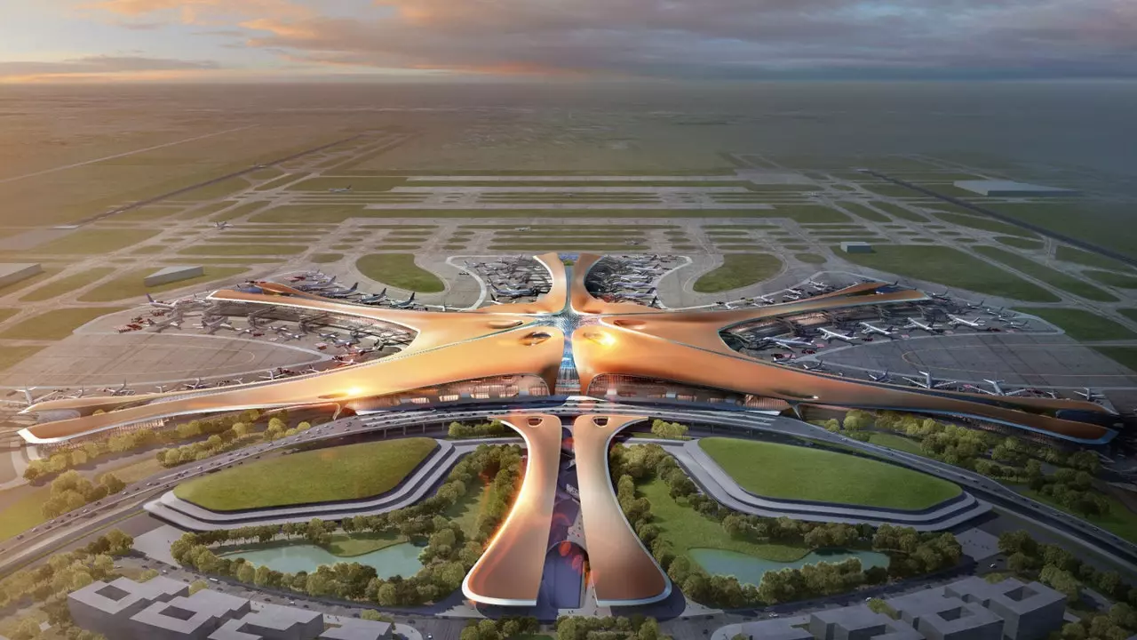 Beijing's new craze: an airport shaped like a starfish