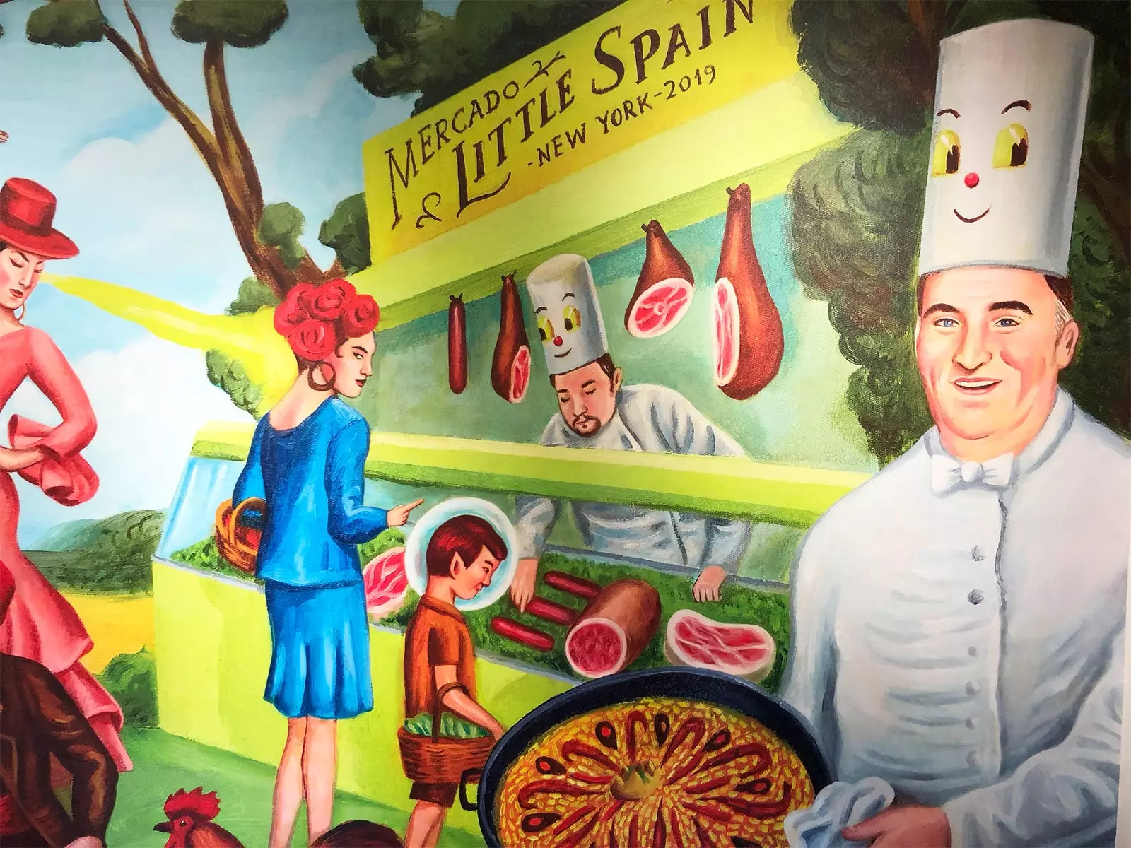 Mural fi Little Spain