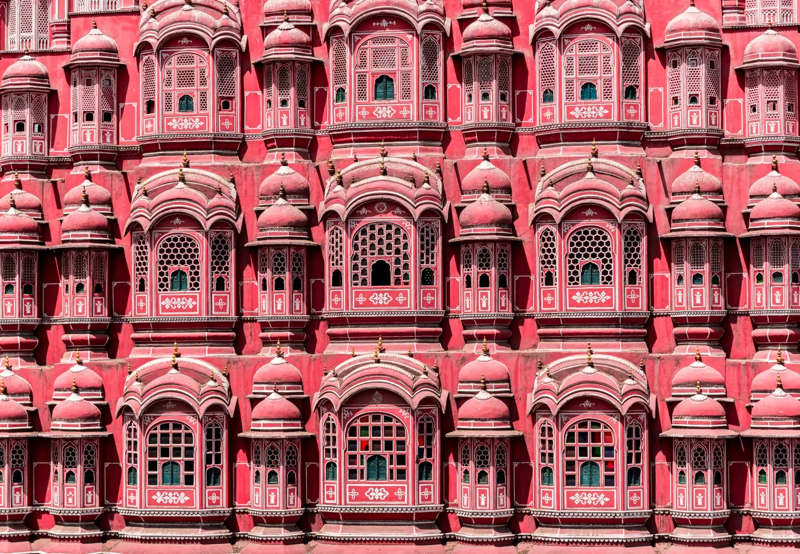 Hawa Mahal oder Palace of the Winds zu Jaipur.