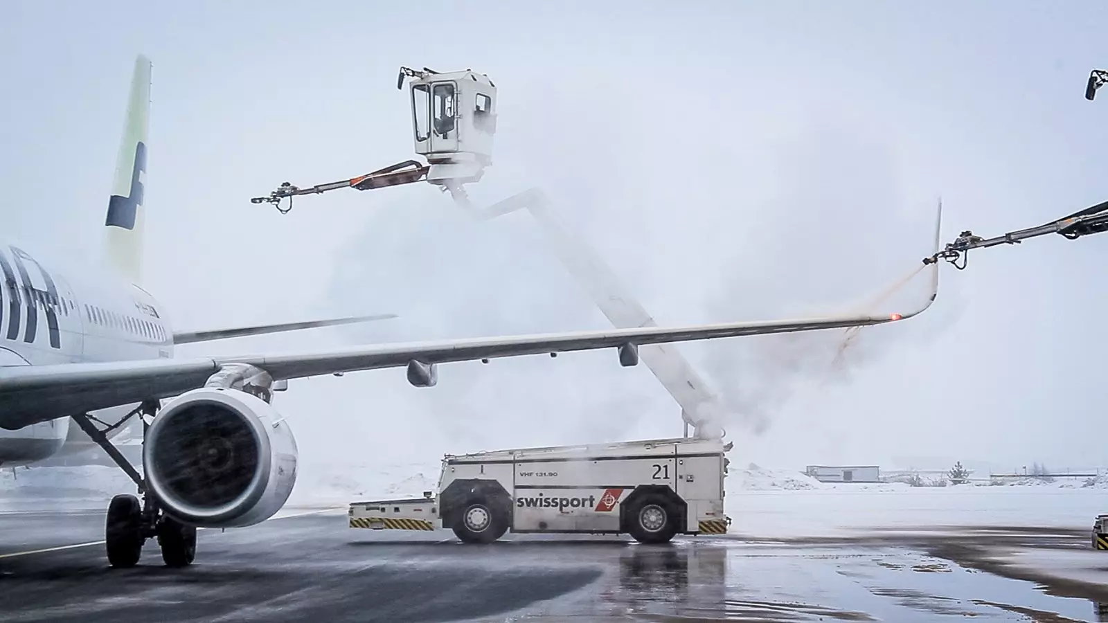 Procés de deicing de Finnair